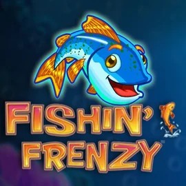 Fishin Frenzy slot logo by Blueprint Gaming at Vipzino Casino