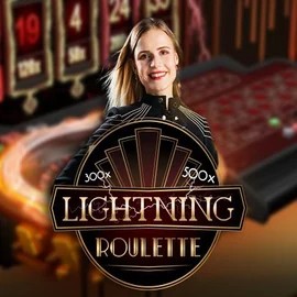 Official Live Casino logo: Lightning Roulette by Evolution at Vipzino Casino