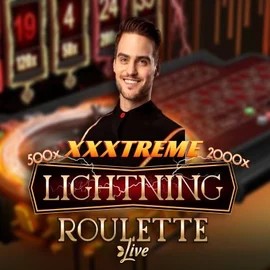 XXXtreme Lightning Roulette online game logo by Evolution on vipzinoo.com